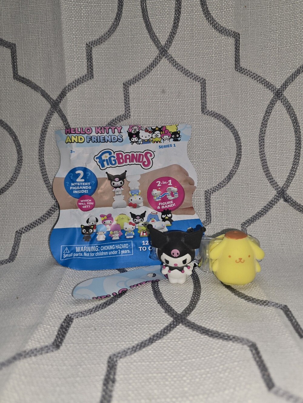 Hello Kitty Fig Bands Series 1 Pompompurin & Kuromi New Open Bag